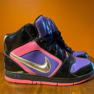 Rare Nike Prestige High Tops Women's size 8.5 Pink Purple Black